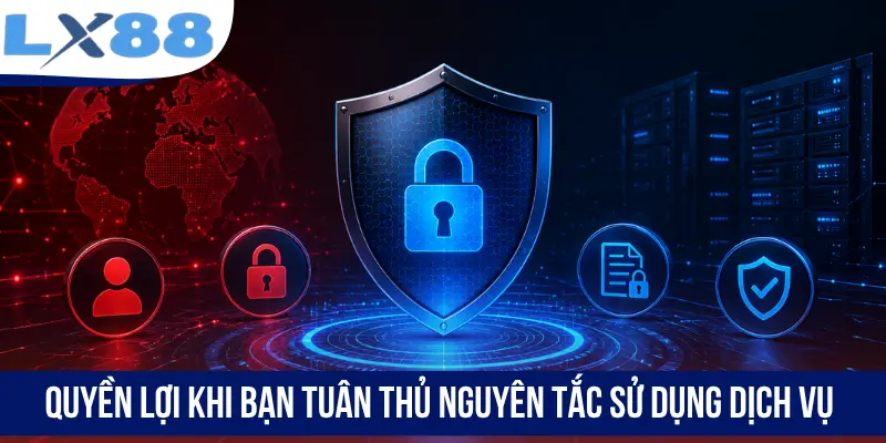 Quyền lợi khi bạn tuân thủ nguyên tắc sử dụng dịch vụ